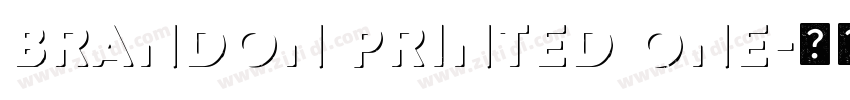 Brandon Printed One字体转换